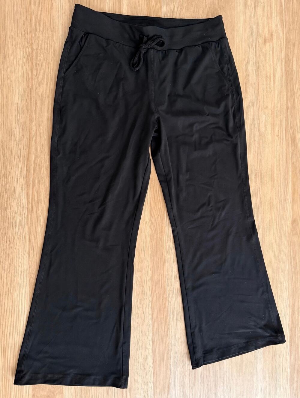 CALIA Black Wide Leg Athletic Pants Women’s XL Stretch Pull On
